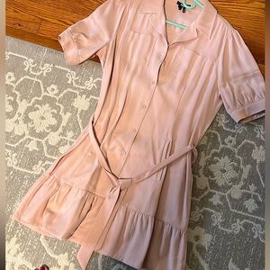 PAIGE Pink Midi Dress